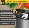 Karl Krüger 101024A Fleischtopf Edelstahl mit Glasdeckel, Ø Produktbild-Vorschau 2