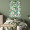 MuchoWow® Wandteppich Wandbehang Hibiskus - Flamingo - Produktbild-Vorschau 4