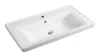 Aqualine SAVA 80 keramische wastafel, 80x46 cm, wit Productafbeelding-voorbeeld 5