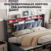 CDGlobal Polsterbett 160x200 cm, Doppelbett mit Stauraum Produktbild-Vorschau 6