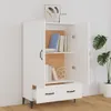 vidaXL Highboard blanc 70x31x115 cm Bois composite Voir les images du produit 3