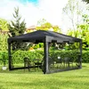 Pavillon 3x3 m faltbar mit Moskitonetz, Falt-Pavillon Produktbild-Vorschau 1