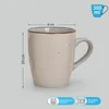 Set di 6 tazze da caffè in gres monocromatico moderno e Anteprima dell’immagine prodotto 2