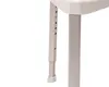 A close-up view of the adjustable legs of a shower stool. Produktbild-Vorschau