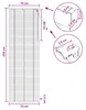 Żaluzja biała vidaXL, 70 x 250 cm, rama 35 mm, wykonana z Podgląd zdjęcia produktu 8