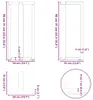 vidaXL Pieds de table de bar en T 2 pcs. Blanc Voir les images du produit 7