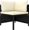 vidaXL 5-częściowa sofa ogrodowa z poduszkami z czarnego Podgląd zdjęcia produktu 4