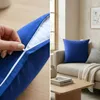 Kissenbezug 35x35 cm Blau | 100% Baumwolle | Atmungsaktive Produktbild-Vorschau 3