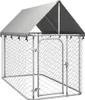 vidaXL Outdoor-Hundezwinger mit Dach 200x100x150 cm Produktbild-Vorschau 9