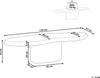 BELIANI Akzent-Couchtisch weiß MgO 120 x 57 cm rostfarben Produktbild-Vorschau 3