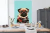 MuchoWow® Poster Hund - Hipster - Brille - Bluse 120x160 cm Produktbild-Vorschau 3