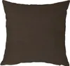 Kissenbezug 40x40 cm braun Struktur Leinenoptik Kissenhülle Produktbild-Vorschau 1