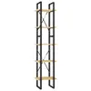 vidaXL Bücherregal 5 Fächer 40x30x175 cm Massivholz Kiefer Produktbild-Vorschau 1