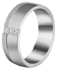 Akzent Damen-Partnerring aus Titan, mit Similibesatz, Produktbild-Vorschau 3