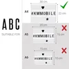 kwmobile Einschubplättchen Set A4 Lichtbox - 105 schwarze Produktbild-Vorschau 4