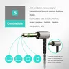 Diagram showing an audio jack and its compatibility with various devices, along with descriptive text about its features. Produktbild-Vorschau