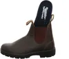 A brown leather Blundstone boot with a blue insole showing. Produktbild-Vorschau
