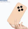 A hand holding a pink phone case with a camera module visible. Produktbild-Vorschau