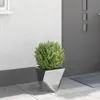 vidaXL Sadzarka srebrna 30 x 30 x 30 cm Stal ocynkowana Podgląd zdjęcia produktu 4