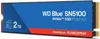 A product shot of a WD Blue SN5100 NVMe SSD. Produktbild-Vorschau