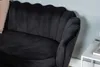 Nice Sofa 3 Personen velour schwarz. Produktbild-Vorschau 6