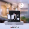 AREBOS Küchenmaschine 1500 W Schwarz | 2 Produktbild-Vorschau 5