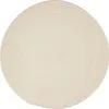 Wendbarer Baumwollteppich, Kordeleffekt, weiß, Ø 70 cm Produktbild-Vorschau 1