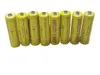 A group of yellow AA batteries arranged in a row against a white background. Produktbild-Vorschau
