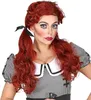 Damen Perücke "Killer Doll" mit Zöpfen | Rot - Halloween Produktbild-Vorschau 2