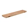Wandregal Eiche massiv 80x22x4 cm -  gerade Kante – Produktbild-Vorschau 4