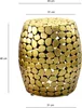 WOHNLING Table d'appoint design ronde 40 cm en aluminium Voir les images du produit 3