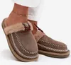 Damen Gefüttert Slippers Isoliert Hausschuhe Slip On Produktbild-Vorschau 6