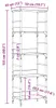 vidaXL Bücherregal Artisan-Eiche 50x33x153 cm Holzwerkstoff Produktbild-Vorschau 7