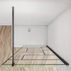 Schwarz Duschabtrennungen & H-From Stabilisator: 70X200cm & Produktbild-Vorschau 3