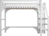 Hochbett mit Stufen und Kleiderschrank, Platzsparend mit Produktbild-Vorschau 11