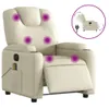 Best Möbel Massagesessel Elektrisch Creme Kunstleder Design Produktbild-Vorschau 2
