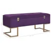 vidaXL Banc avec compartiment de rangement 105 cm Violet Voir les images du produit 6