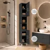 Badezimmerschrank Anthrazit ARIZA, 161x28x25 cm, 6 Produktbild-Vorschau 5