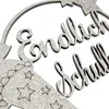 Oblique Unique Endlich Schulkind Holz Torten Topper Produktbild-Vorschau 3