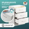 CASARIA® Nočný stolík biely LED 3 zásuvky vedenie kábla Náhľad obrázku produktu 16