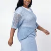 Häkel Shirt Damen Sommer Oberteil Lochstrick 40 42 44 46 Produktbild-Vorschau 5