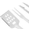 TAINO Set d'ustensiles de barbecue 4 pcs Accessoires de Voir les images du produit 2