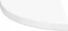 A close-up view of a white corner shelf. Produktbild-Vorschau