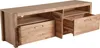 A wooden TV stand with drawers and shelves. Produktbild-Vorschau
