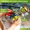 Domek z bali, pojemnik na kanapki ze stali nierdzewnej dla Podgląd zdjęcia produktu 2