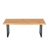 Massivholztisch Eiche 180x85 cm mit Baumkante – Produktbild-Vorschau 1