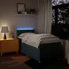 vidaXL Boxspringbett mit Matratze Blau 90x190 cm Stoff Produktbild-Vorschau 5