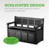 Banc coffre Salzburg 130x60x H85 cm ( noir ) Voir les images du produit 6