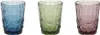 TOGNANA 3er Set Wasserglas Madame, multicolor, 230 ml. Produktbild-Vorschau 1