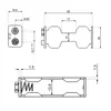 Goobay 2x AA (Mignon) Batteriehalter, Druckknopf, Schwarz - Produktbild-Vorschau 2